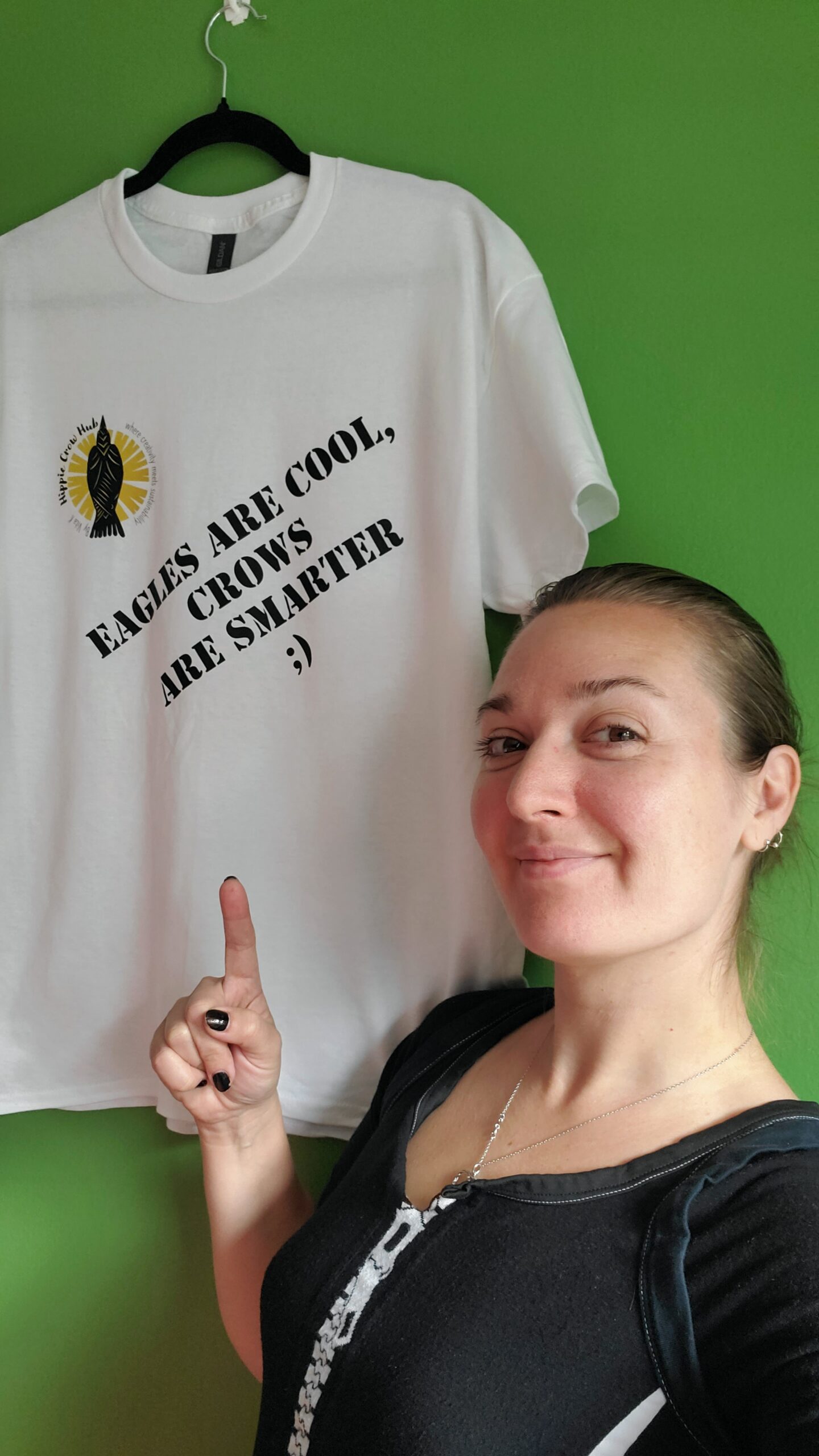 White Cotton T-shirt Print