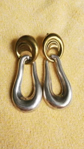Sterling Silver 925 Chunky Vintage Earrings