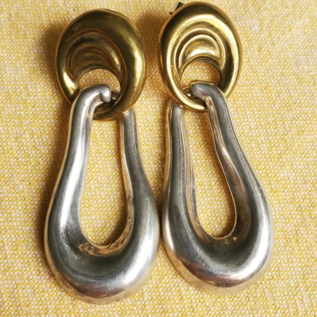 Sterling Silver 925 Chunky Vintage Earrings