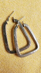 Earrings Sterling Silver 925 Vintage Hoops