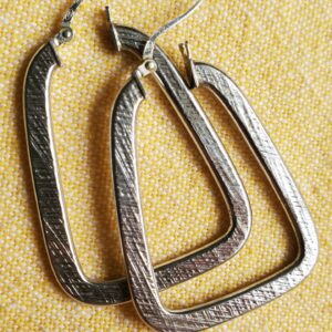 Earrings Sterling Silver 925 Vintage Hoops