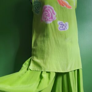 Top & Shorts 100% SILK SET Vintage HIVE size M