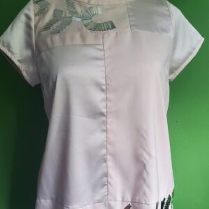 Blouse Vintage 100% SILK C.N.C Size S