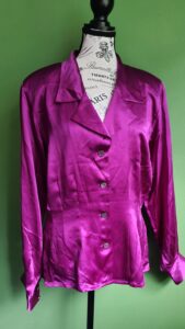 Purple100% SILK Blouse Vintage EPISODE Size 10